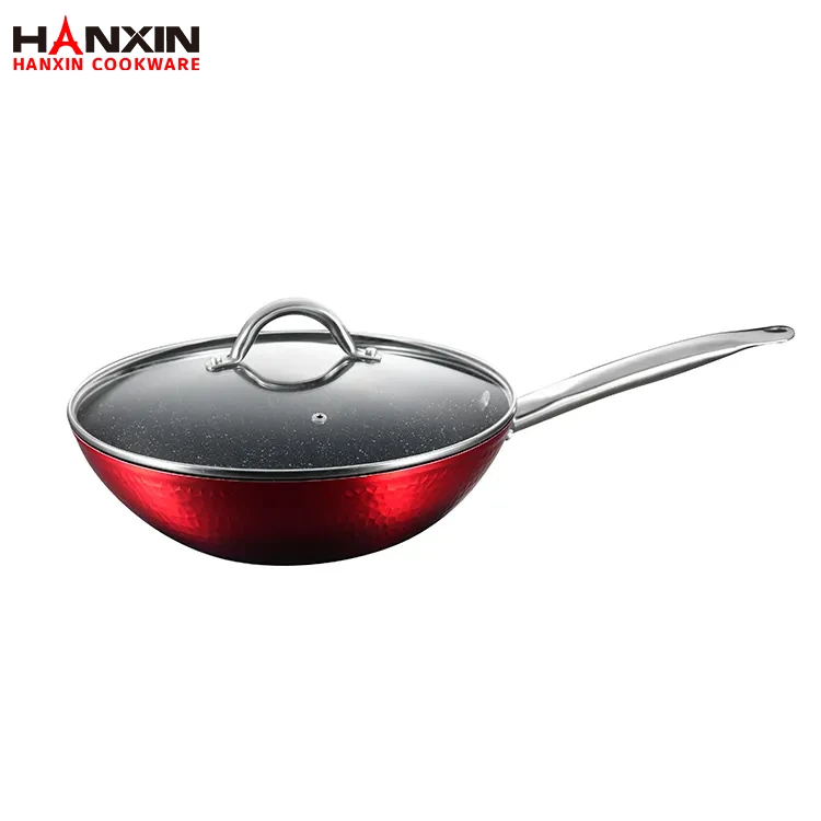 مقلاة عميقة من الألومنيوم غير لاصقة